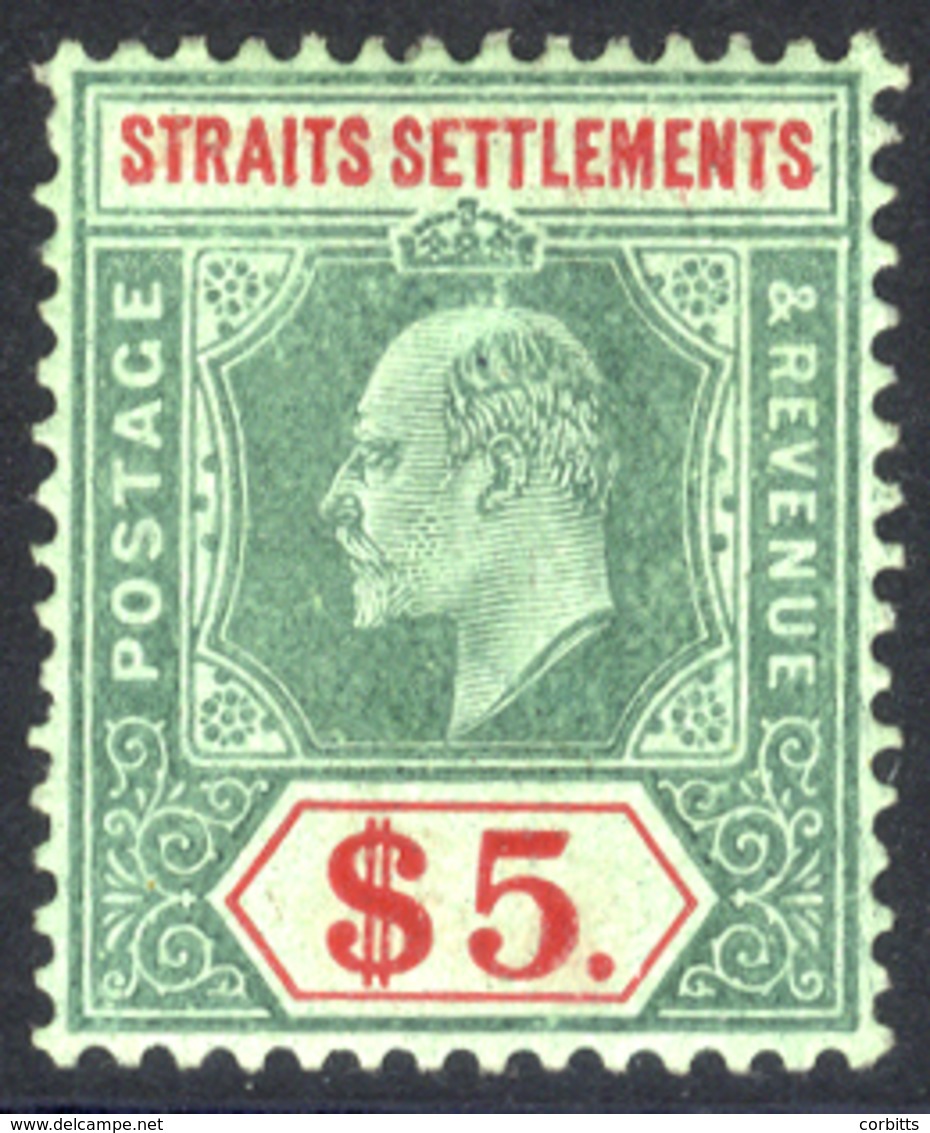 1909 MCCA $5 Green & Red/green Fine M, SG.167. Cat. £150. (1) - Sonstige & Ohne Zuordnung