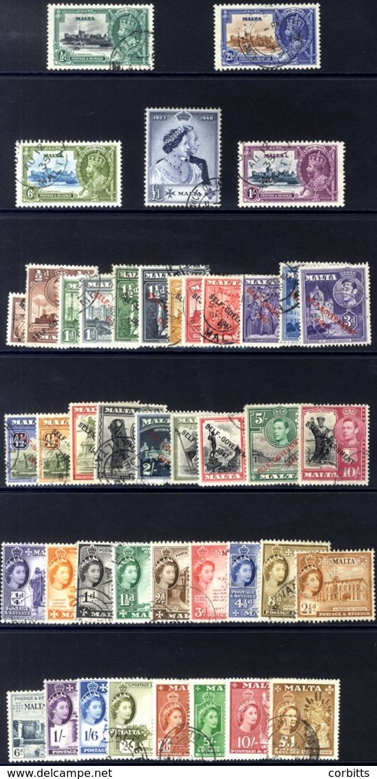 1935 Silver Jubilee Set VFU, 1948 Wedding £1 VFU, 1948 New Constitution Set VFU, SG.234/8, 1956 Defin Set VFU, SG.266/28 - Sonstige & Ohne Zuordnung