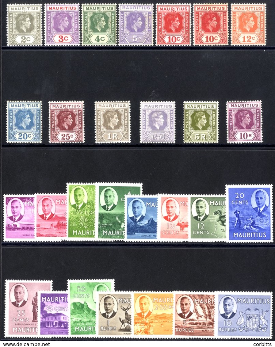 1938-49 Defin Set M, SG.252/363a, Also 10c Rose-red With Variety Sliced 'S' At Top M, SG.256ba (slight Trace Of Tone At  - Sonstige & Ohne Zuordnung