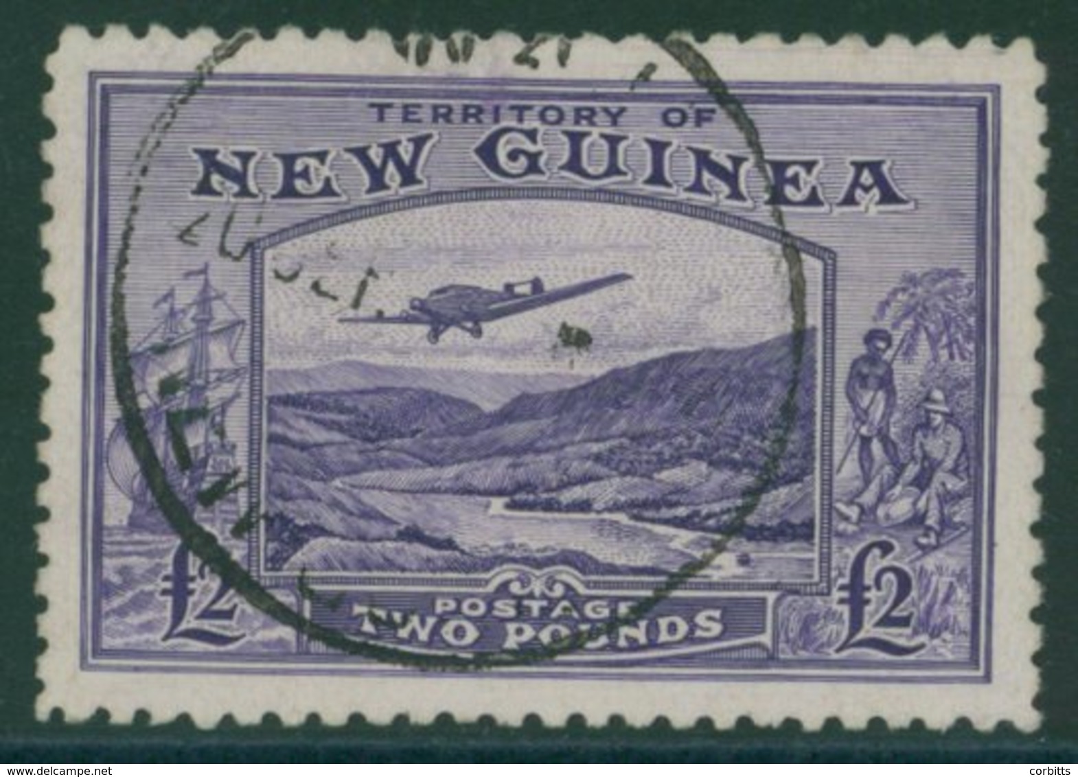 1935 Air £2 Bright Violet VFU Example With Light Central C.d.s, SG.204. Cat. £140. (1) - Sonstige & Ohne Zuordnung