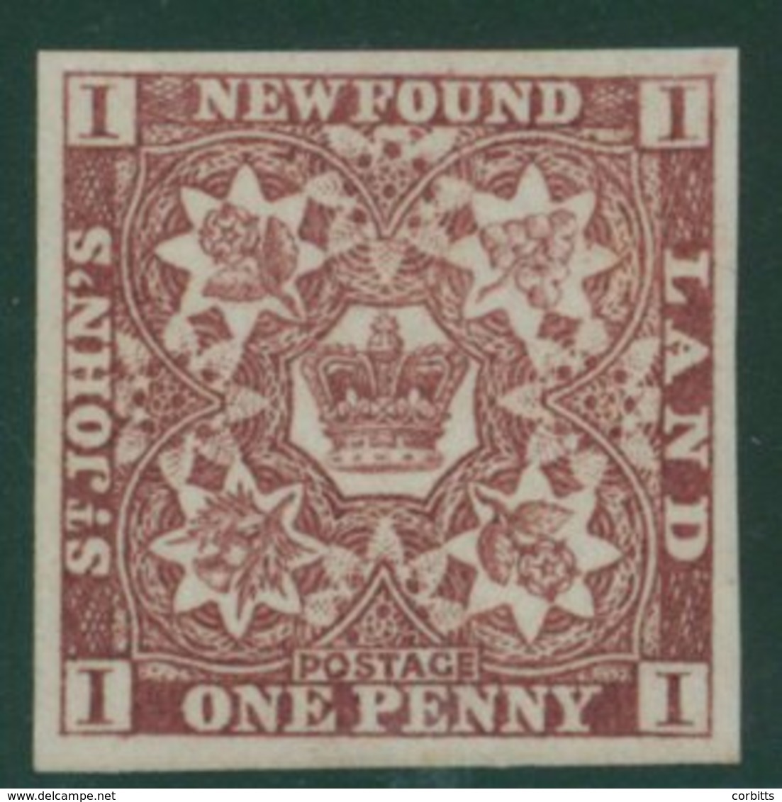 1857-64 Thick Machine Made Paper, 1d Brown-purple, Very Fresh UM, Minor Gum Wrinkles, SG.1. Cat. £160. (1) - Sonstige & Ohne Zuordnung