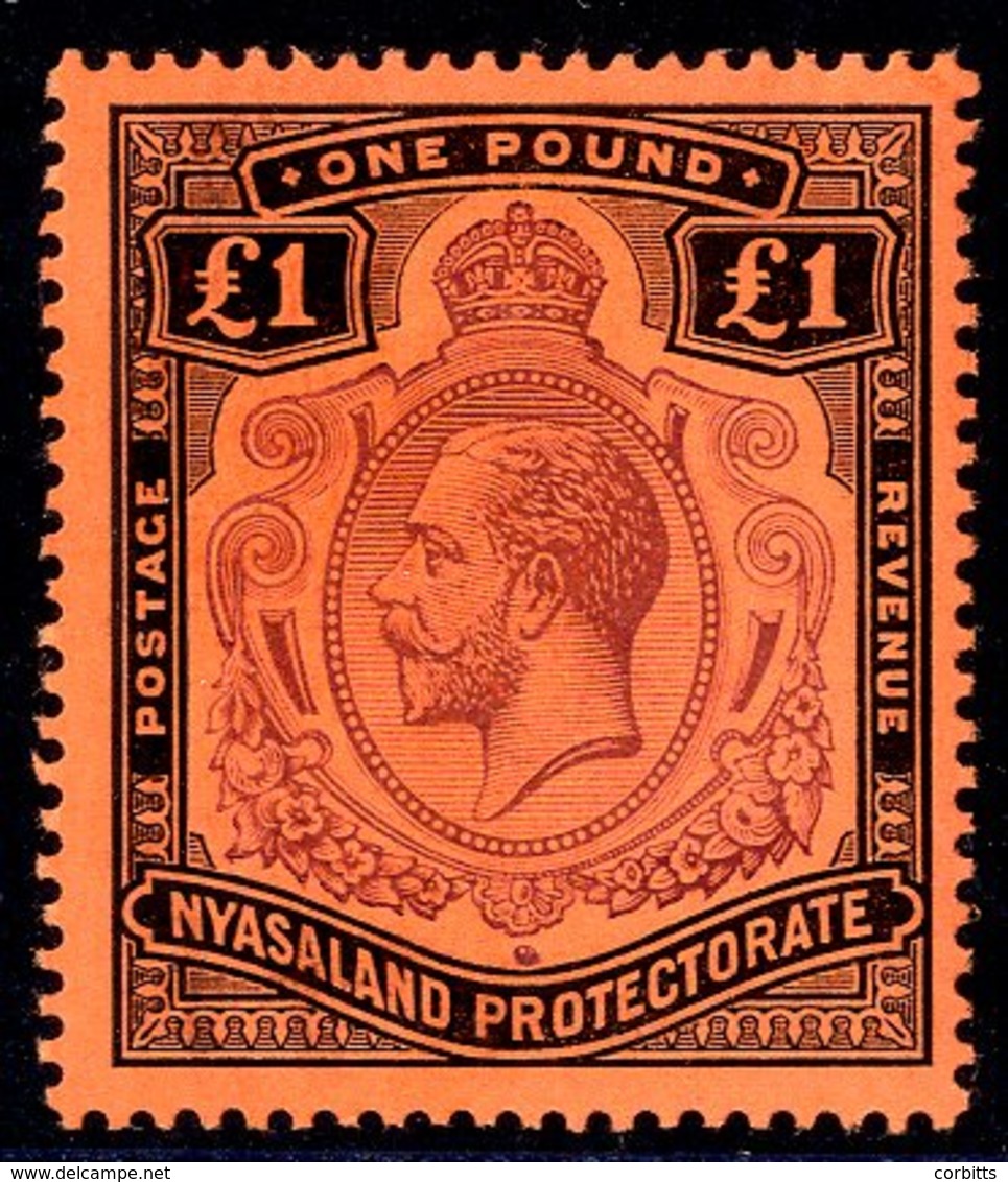 1913-21 MCCA £1 Purple & Black/red Fine M, SG.98. Cat. £200. - Sonstige & Ohne Zuordnung