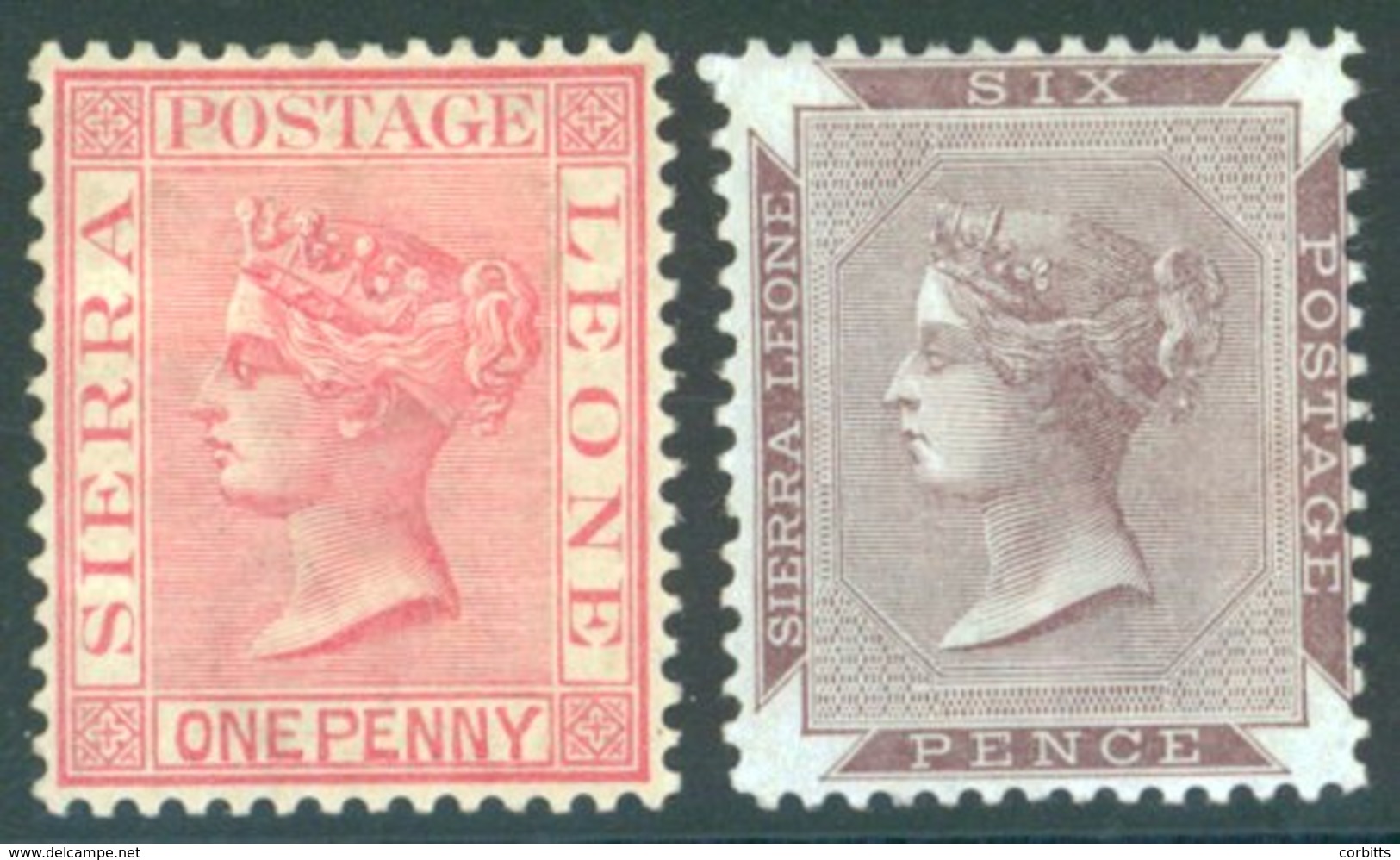 1883 CCA 1d Rose Red Fine M, SG. 24, 1885-96 CCC 6d Brown-purple M, SG. 36. Cat £236. (2) - Sonstige & Ohne Zuordnung