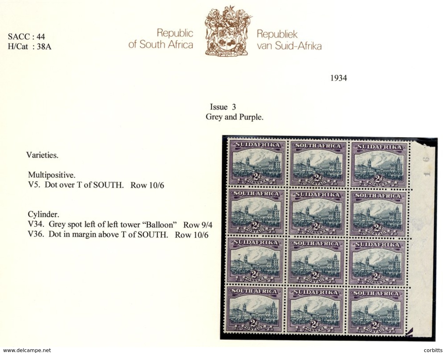 1930-44 Unhyphenated Pictorials - M & U Collection Mint Incl. 2a Airship Flaw (2) Incl. Var In Block Of Twelve), 3d Blac - Sonstige & Ohne Zuordnung