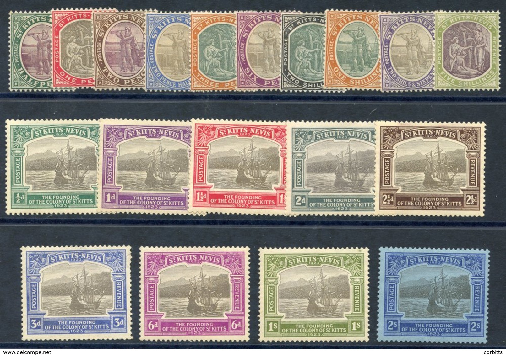 1903 CCA Set M, SG.1/10, 1923 Tercentenary Set To 2s, M (3d Fault), SG.48/56. Cat. £250 (19) - Sonstige & Ohne Zuordnung