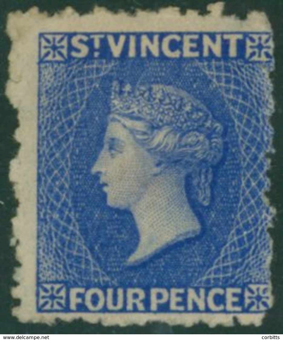 1881 Wmk Small Star 4d Bright Blue Part O.g. (small Central Gum Stain) Centred To Left, Good Fresh Colour, SG.38. Rare S - Sonstige & Ohne Zuordnung