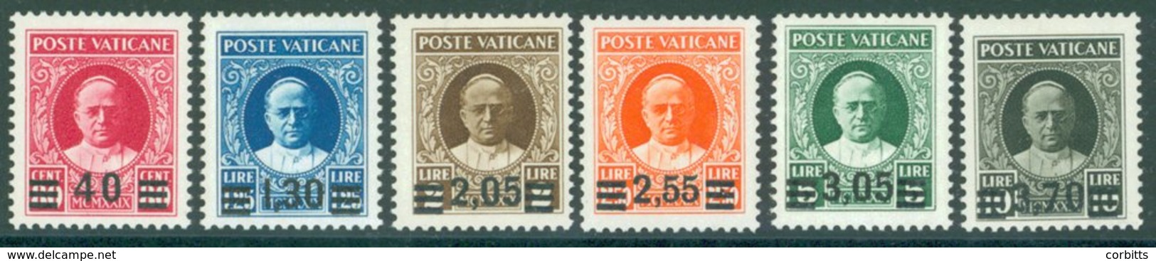 1934 June 18 Surcharged Set Of Six Values, Fresh M. A Scarce Set. SG.35/40. - Sonstige & Ohne Zuordnung