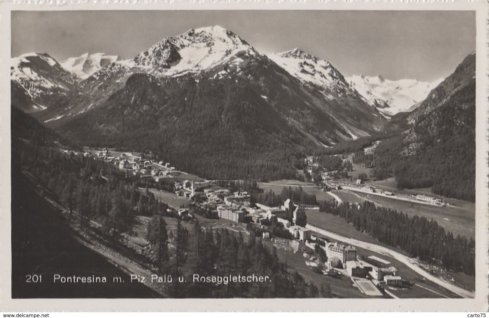 Suisse - Pontresina Mit Piz Palu Und Roseggletscher - Glacier - Pontresina