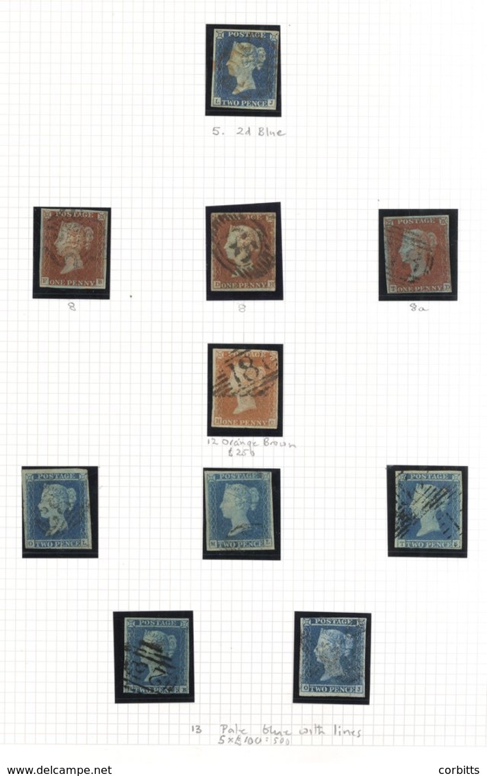 1840-1975 COLLECTION OF M & U In A Prestige Album From 1840 1d (6) - Faults, 1840 2d, 1841 1d (23), 2d (13), Range Perf  - Sonstige & Ohne Zuordnung