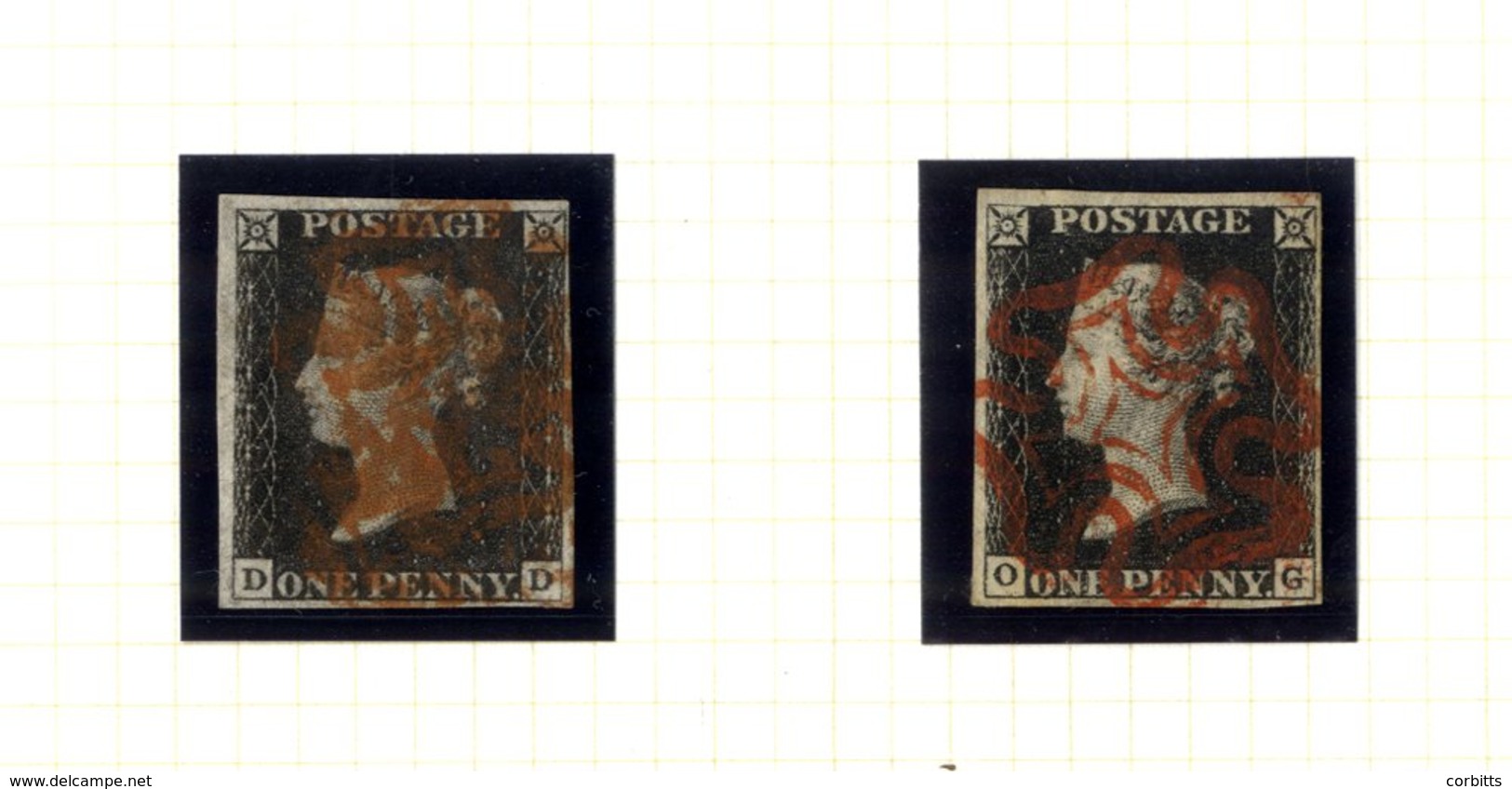 1840-1951 COLLECTION Housed In Two SG Celebration Albums With Slip Cases Incl. 1840 1d (2) Both Four Margins, 1941 2d (2 - Sonstige & Ohne Zuordnung