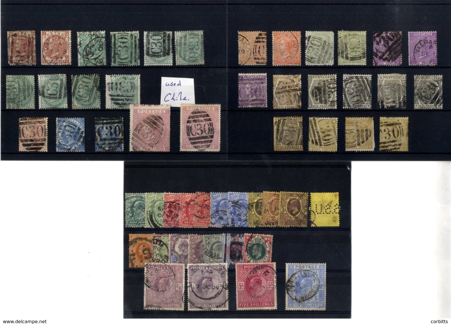 MISCELLANEOUS SELECTION On Leaves/stock Cards Incl. Covers With 1d Red Stars Or Plates Frankings, QV Surface Printed Sta - Altri & Non Classificati
