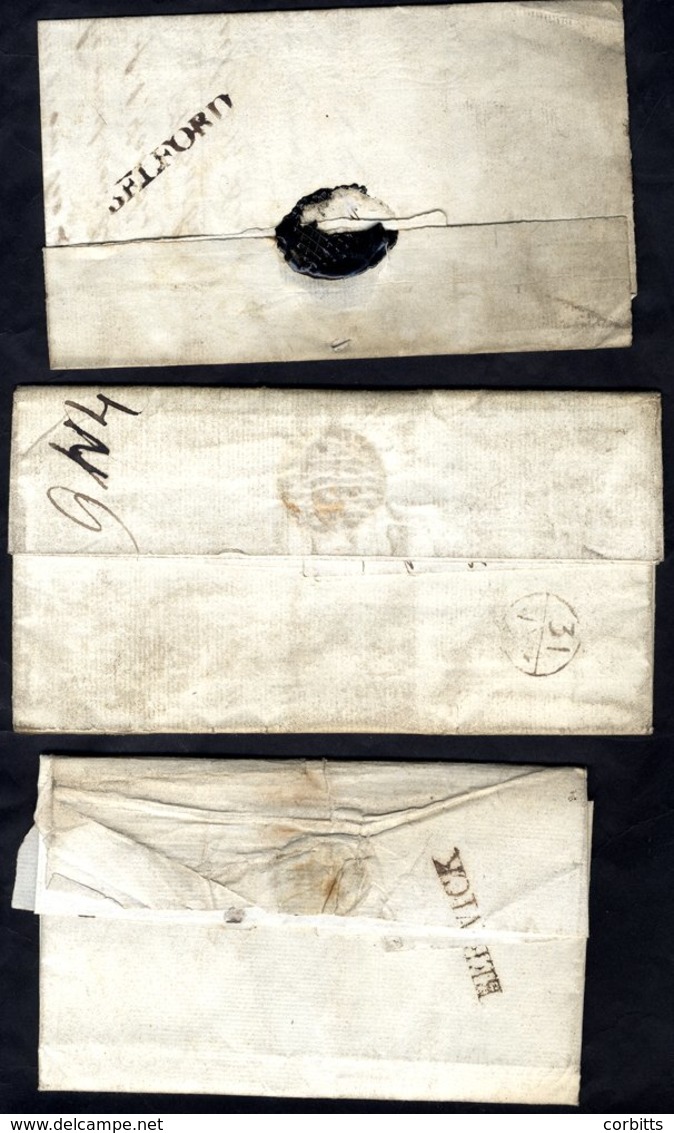 1785-1861 Scotland & England Collection Of Covers (20), Odd Front, Housed In Protectors With Detailed Transcription Of E - Sonstige & Ohne Zuordnung