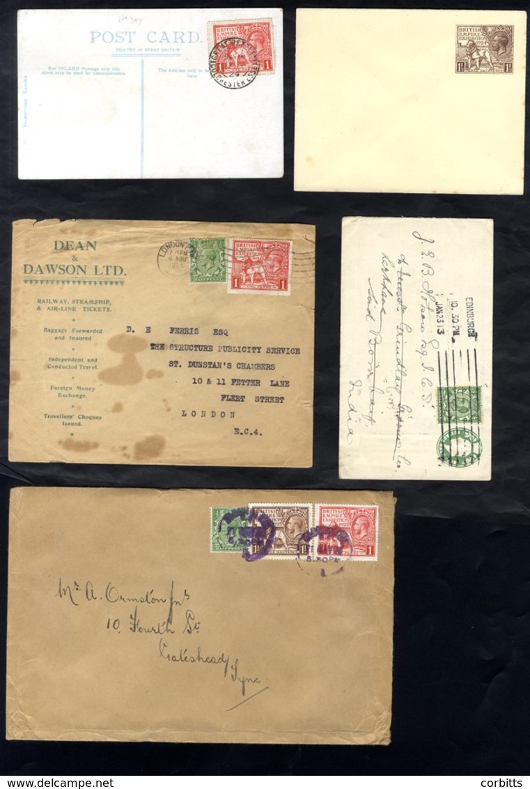 COLLECTION (mainly KGV & KGVI) Of Covers & Cards On Leaves Incl. Wmk Varieties Used On Covers, Range Of C.d.s's And Mach - Sonstige & Ohne Zuordnung