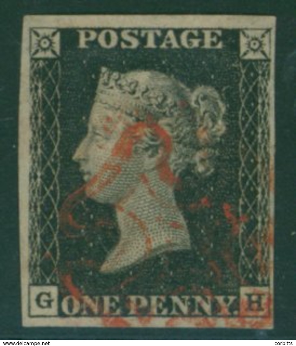 Plate 4 GH, Good To Very Large Margins, Very Fine Red MC. (1) - Sonstige & Ohne Zuordnung