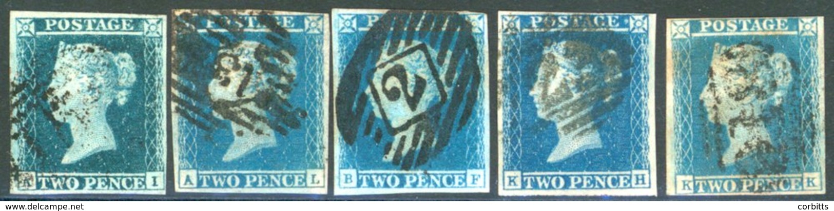 Plate 4 AI, AL, BF & KH All Four Margined, KK (possible Violet Blue - A Little Soiled) Four Margins, All Barred Oval Num - Sonstige & Ohne Zuordnung