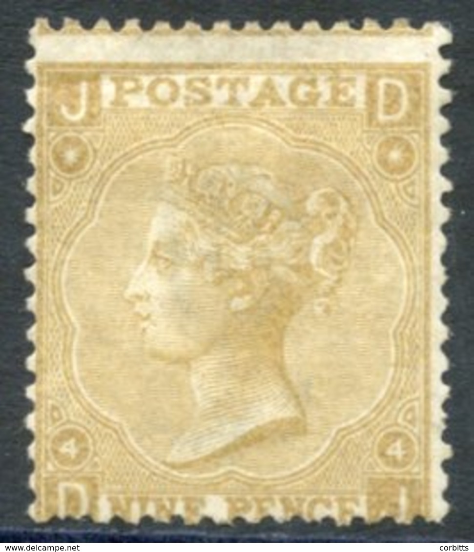 1867 Wmk Spray 9d Straw, Fine Unused Example, Centred Low, A Couple Of Pulled Perfs. Scarce. SG.110, Cat. £2,500 (as Min - Sonstige & Ohne Zuordnung