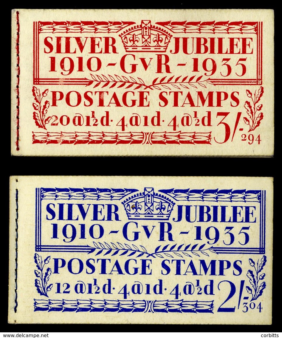 1935 Silver Jubilee 2s Edition 304 (1d Pane Inverted), 3s Edition 294, Fine, SG.BB16, BB28. (2) Cat. £180 - Sonstige & Ohne Zuordnung