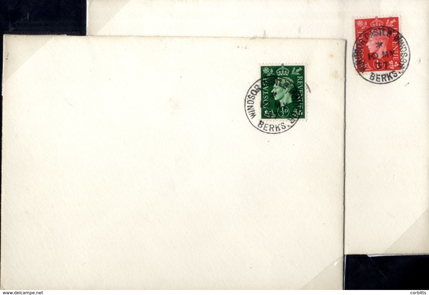 1937 ½d Green & 1d Scarlet (dark Colours) First Day Of Issue, Individual Crown Embossed Unaddressed Covers, Cancelled By - Sonstige & Ohne Zuordnung