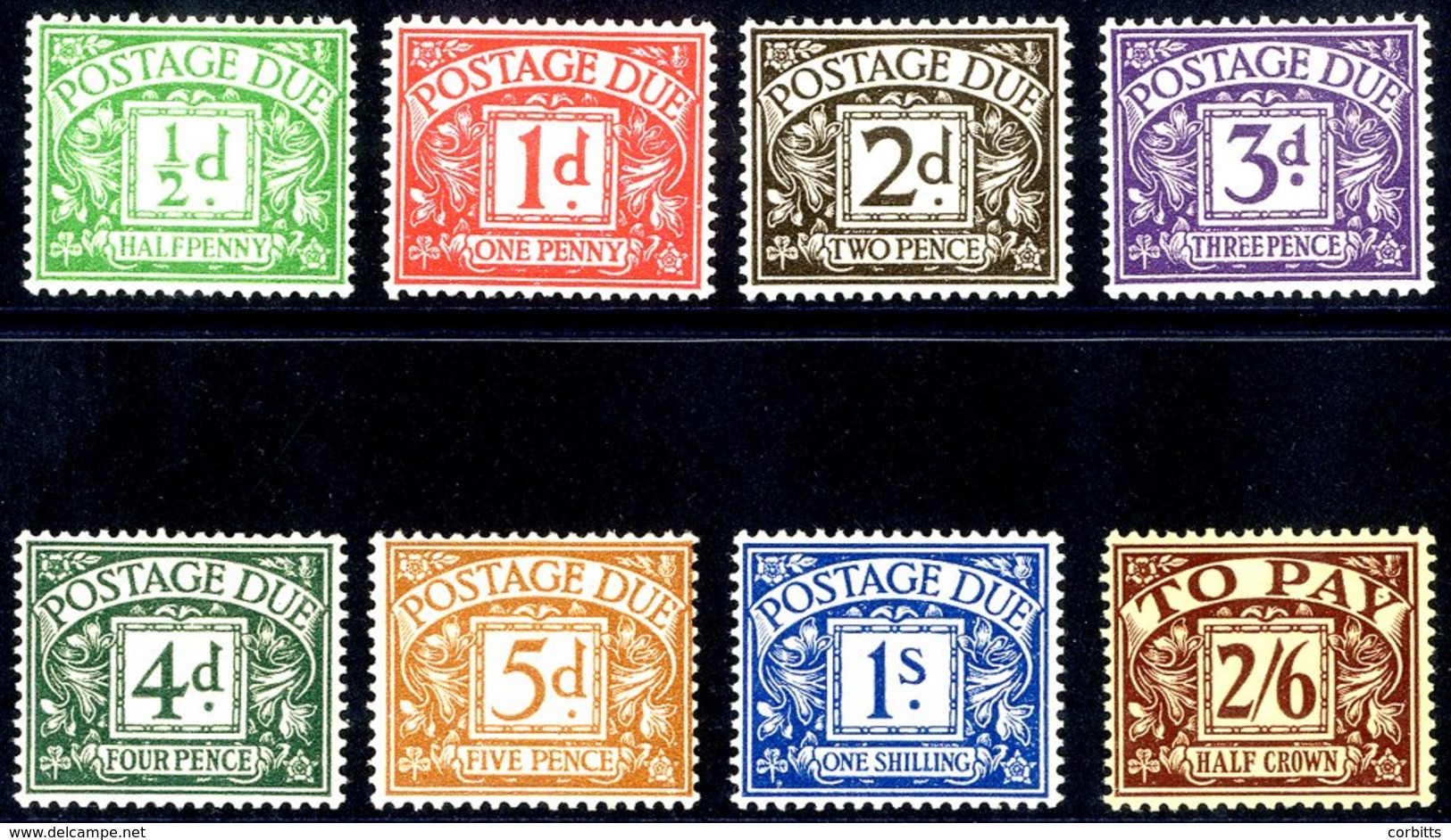 1936-37 Set M, SG.D19/26. (8) - Sonstige & Ohne Zuordnung
