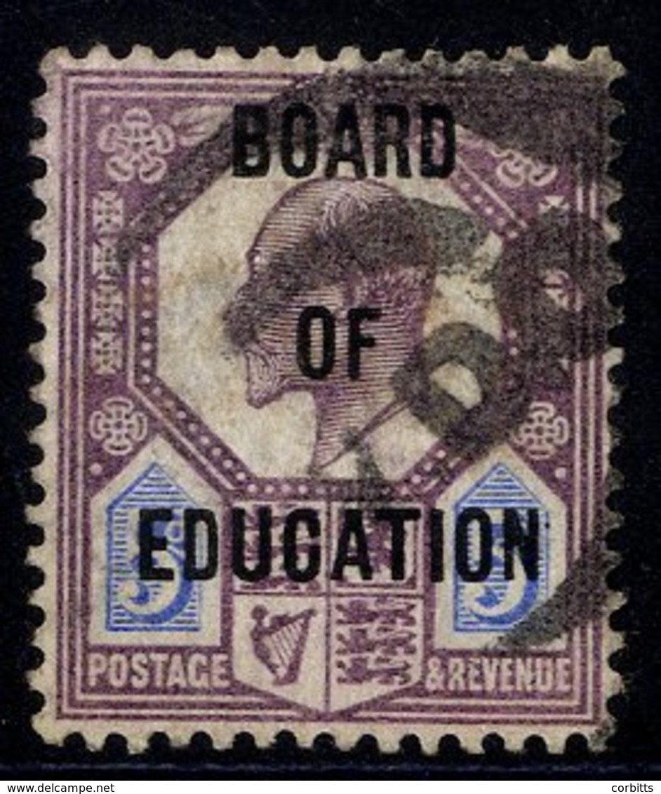 BOARD OF EDUCATION 1904 5d Dull Purple & Ultramarine U Example With Colour A Little Faded/washed.  Wenvoe Opinion States - Autres & Non Classés