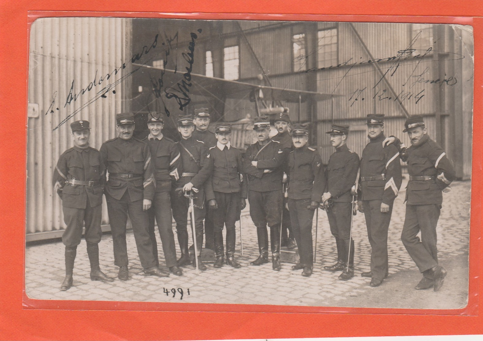 Avion Militaire , Aviateur  , Pilote , 17-12-1914 , Photo  ( A SITUER ) - War 1914-18