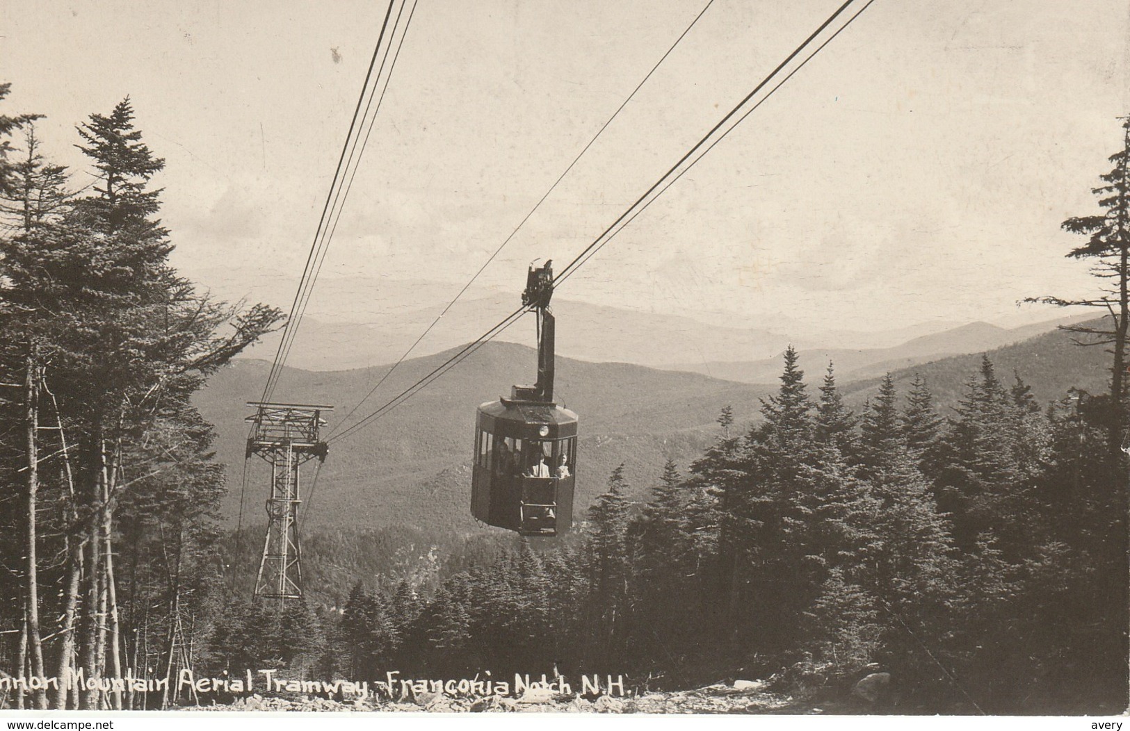 Cannon Mountain Aerial Tramway, Franconia Notch, White Mountains, New Hampshire R. P. P. C. - White Mountains