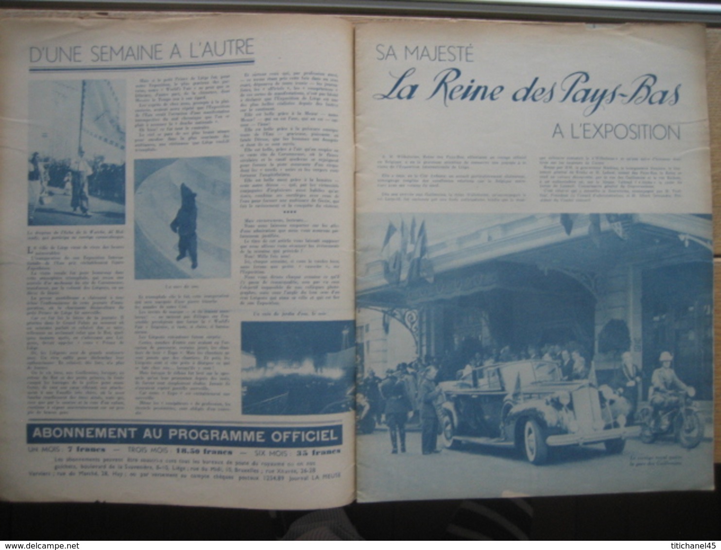 Programme Officiel De L'EXPOSITION INTERNATIONALE DE L'EAU, LIEGE 1939 - N°2 - 24 PAGES - Programma's