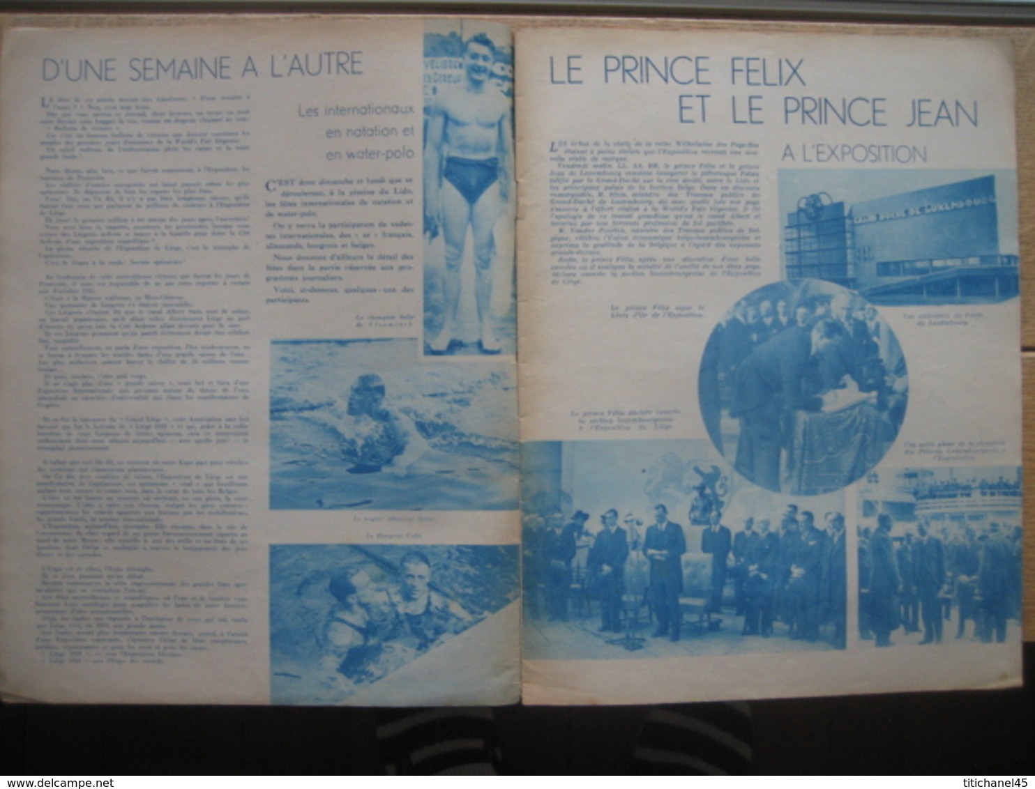 Programme Officiel De L'EXPOSITION INTERNATIONALE DE L'EAU, LIEGE 1939 - N°3 - 24 PAGES - Programma's