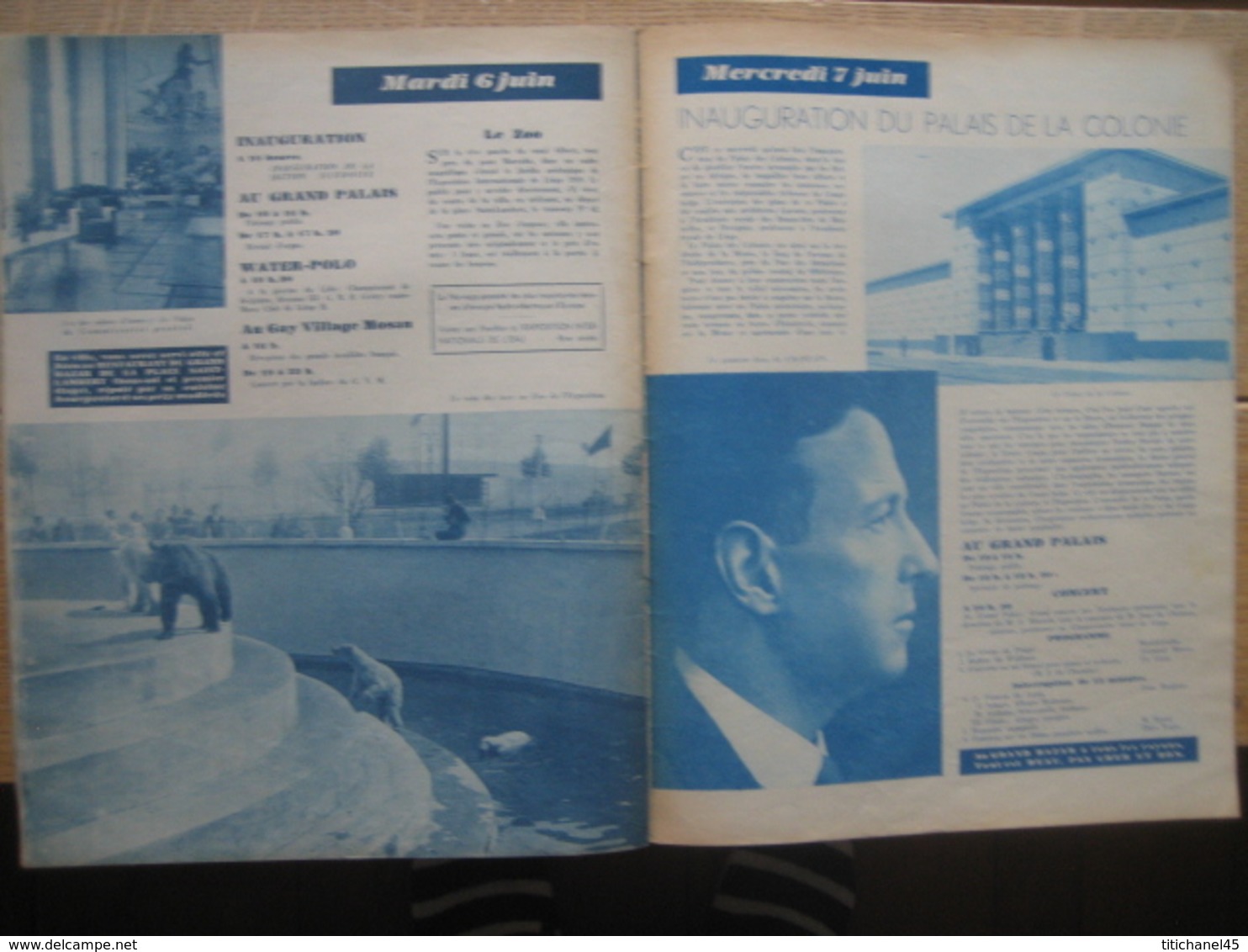 Programme Officiel de l'EXPOSITION INTERNATIONALE DE L'EAU, LIEGE 1939 - n°3 - 24 PAGES