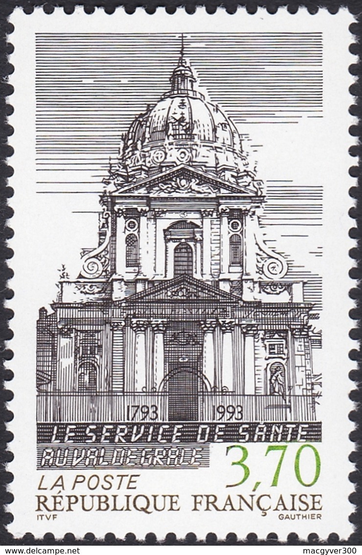 FRANCE, 1993, Val De Grâce (Yvert 2830 ) - Unused Stamps