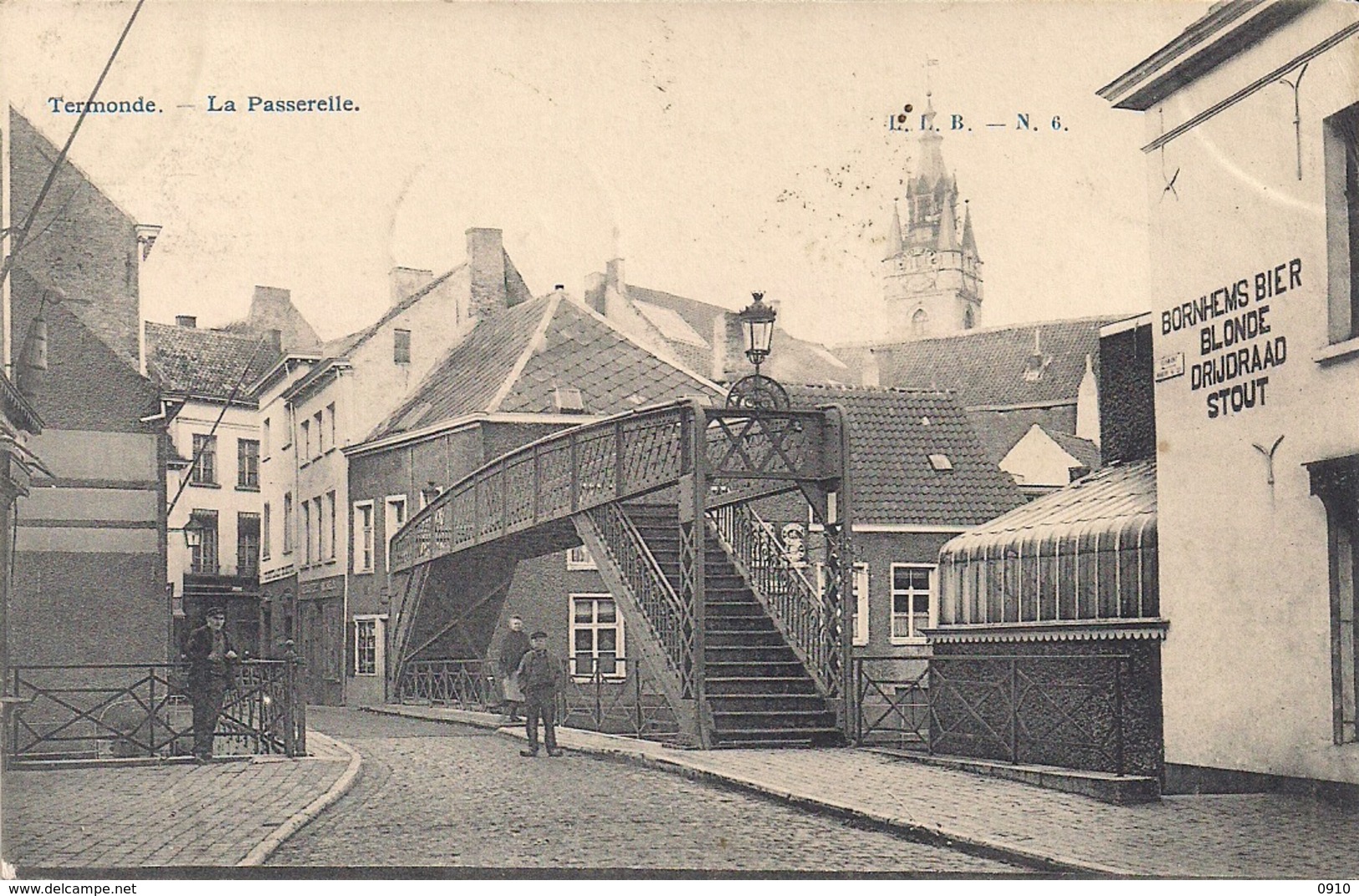 DENDERMONDE-TERMONDE " LA PASSERELLE" BORNHEMS BIER,BLONDE DRIJDRAAD STOUT - Dendermonde