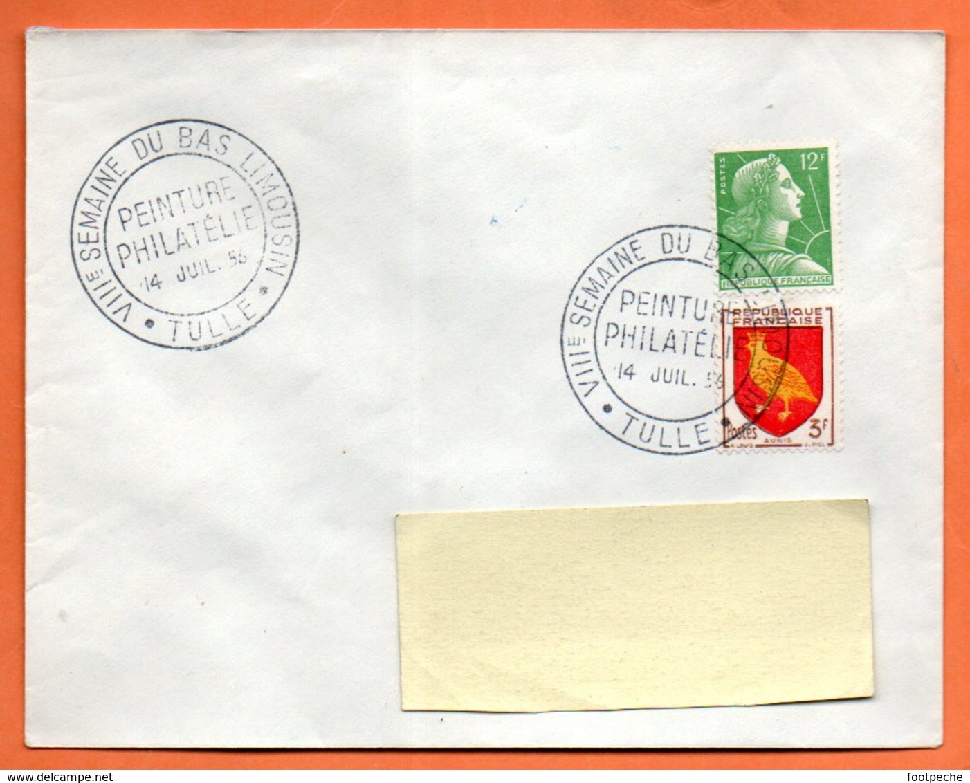 TULLE  DU BAS LIMOUSIN 1956   Lettre Entière N° LM 301 - Bolli Commemorativi