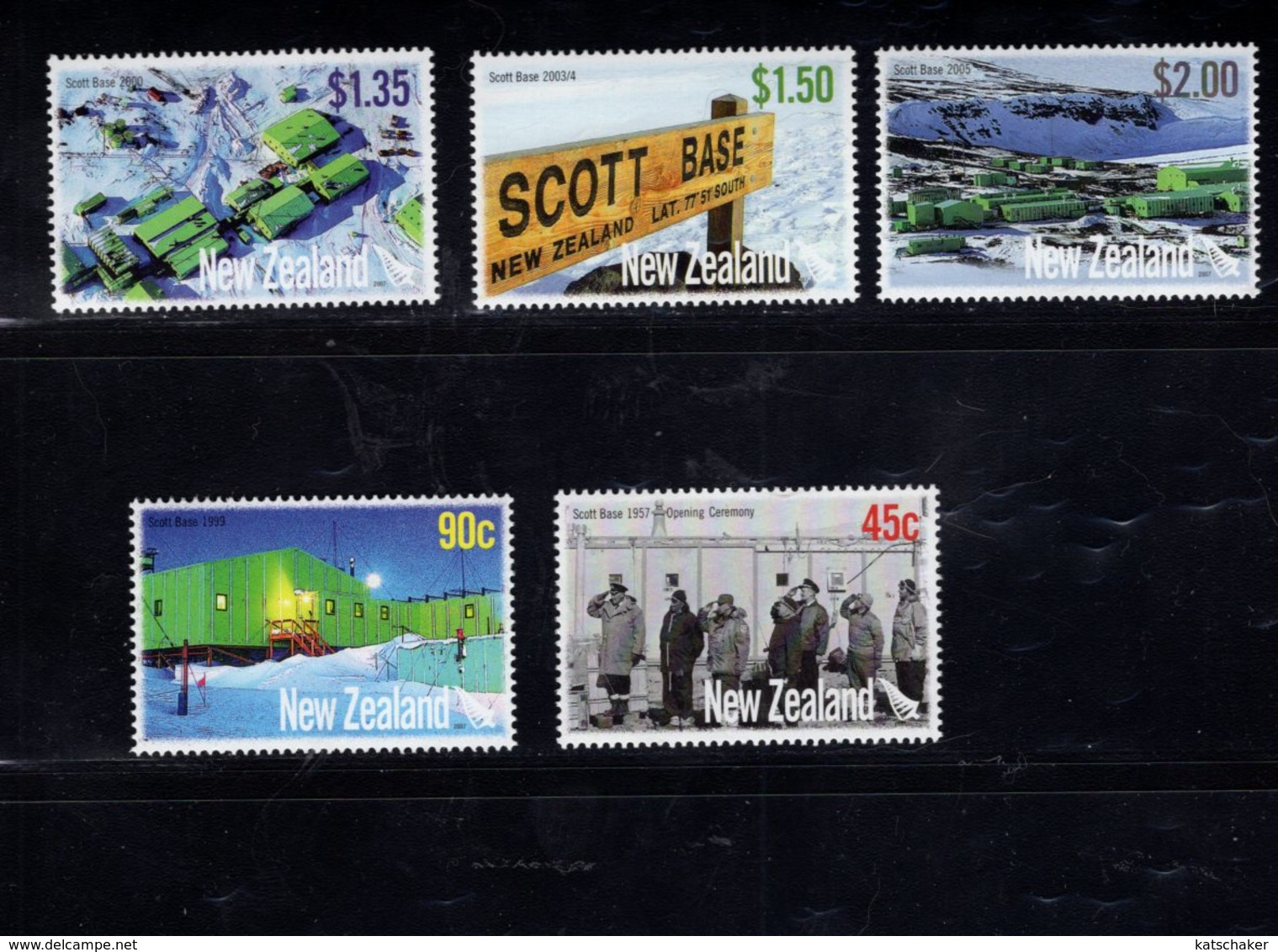 904751284 2007  SCOTT 2105 2109 POSTFRIS MINT NEVER HINGED EINWANDFREI (XX) SCOTT BASE ANTARCTICA 50TH ANNIV - Nuevos