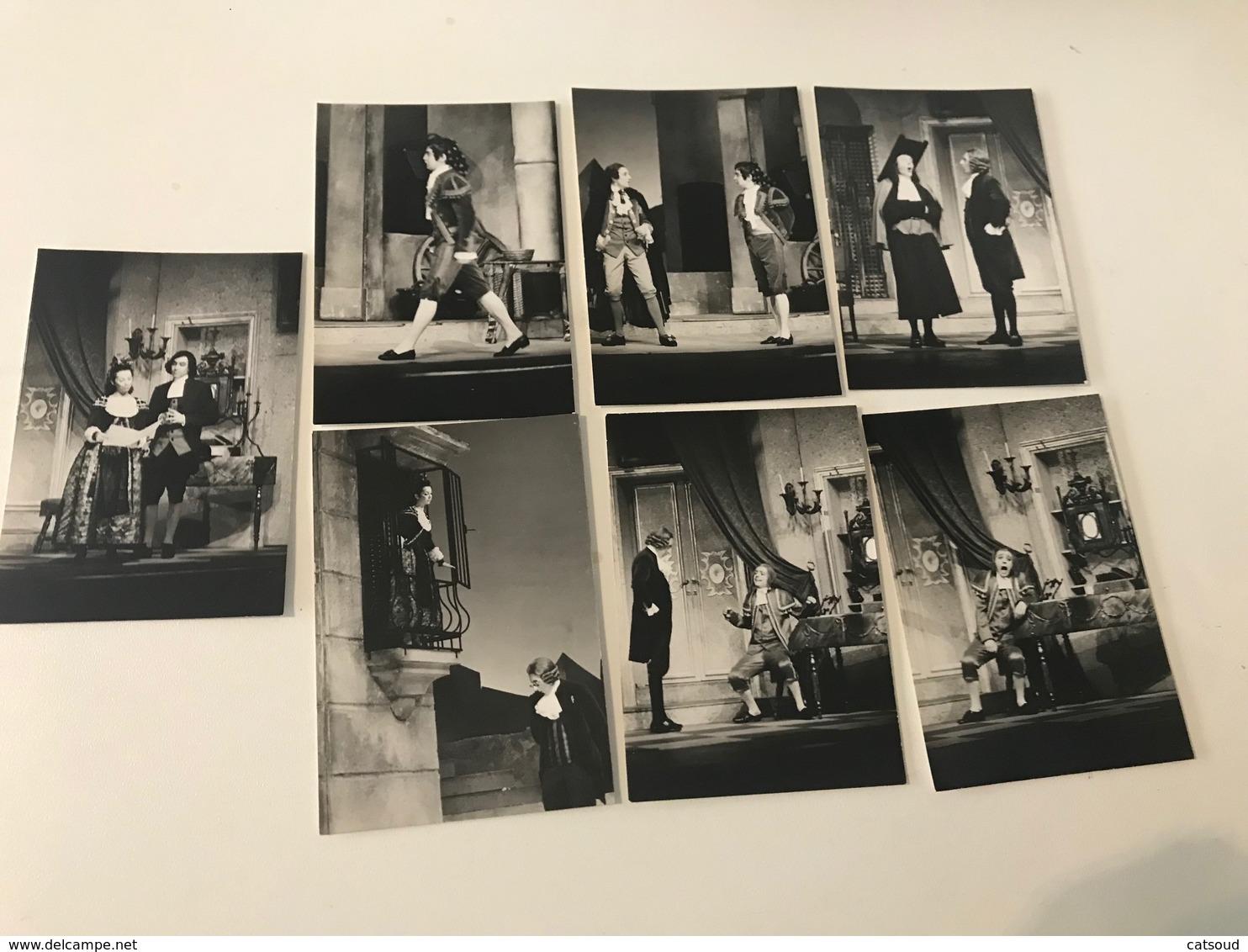 Lot De 14 Photographies Anciennes Saison 1967-1968 Le Barbier De Séville - Célébrités