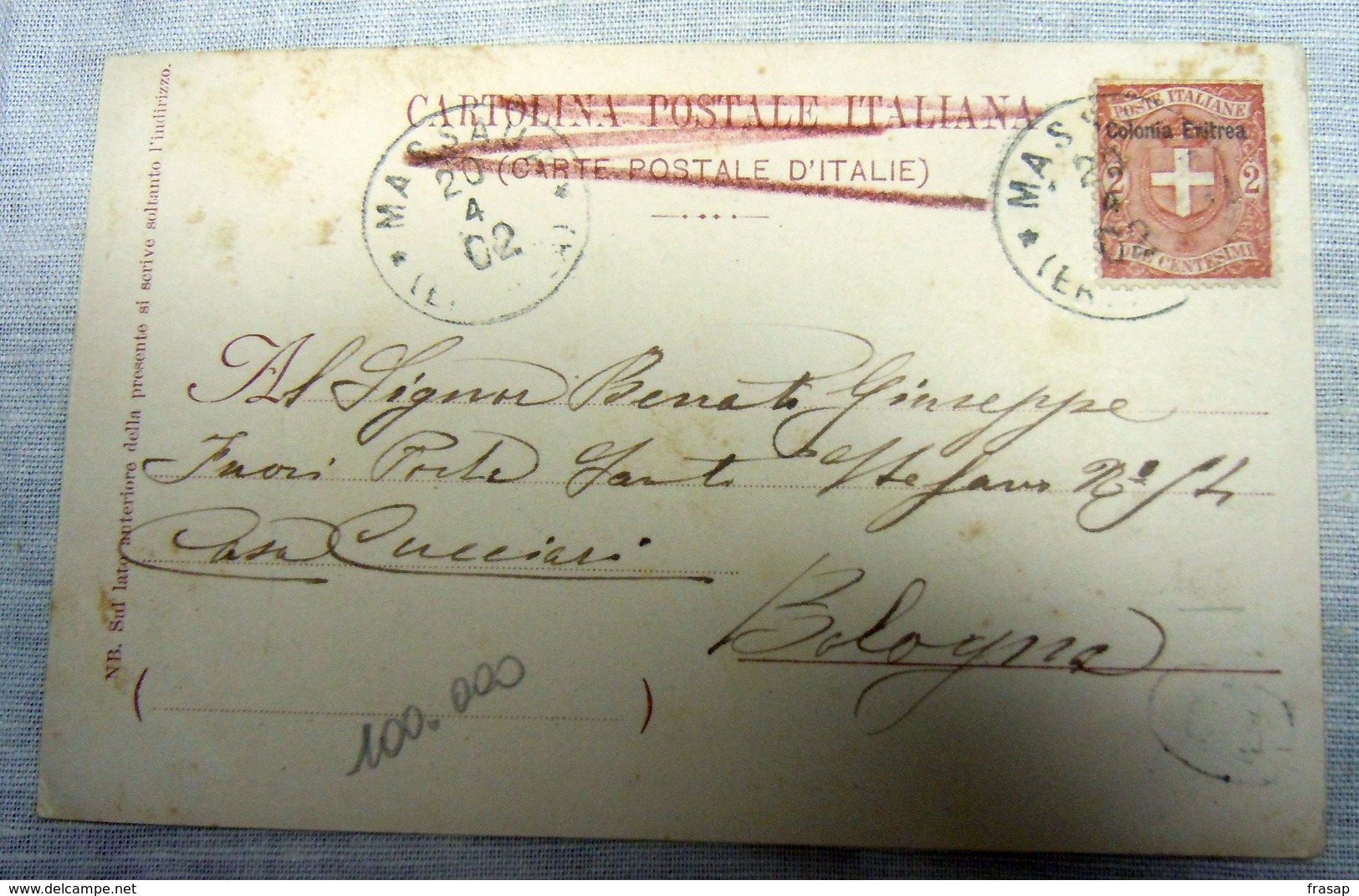 CPA-KP-PC- Erytree - COLONIA ITALIANA --  MASSAUA IL PORTO 1900 VERY RARE - Erythrée