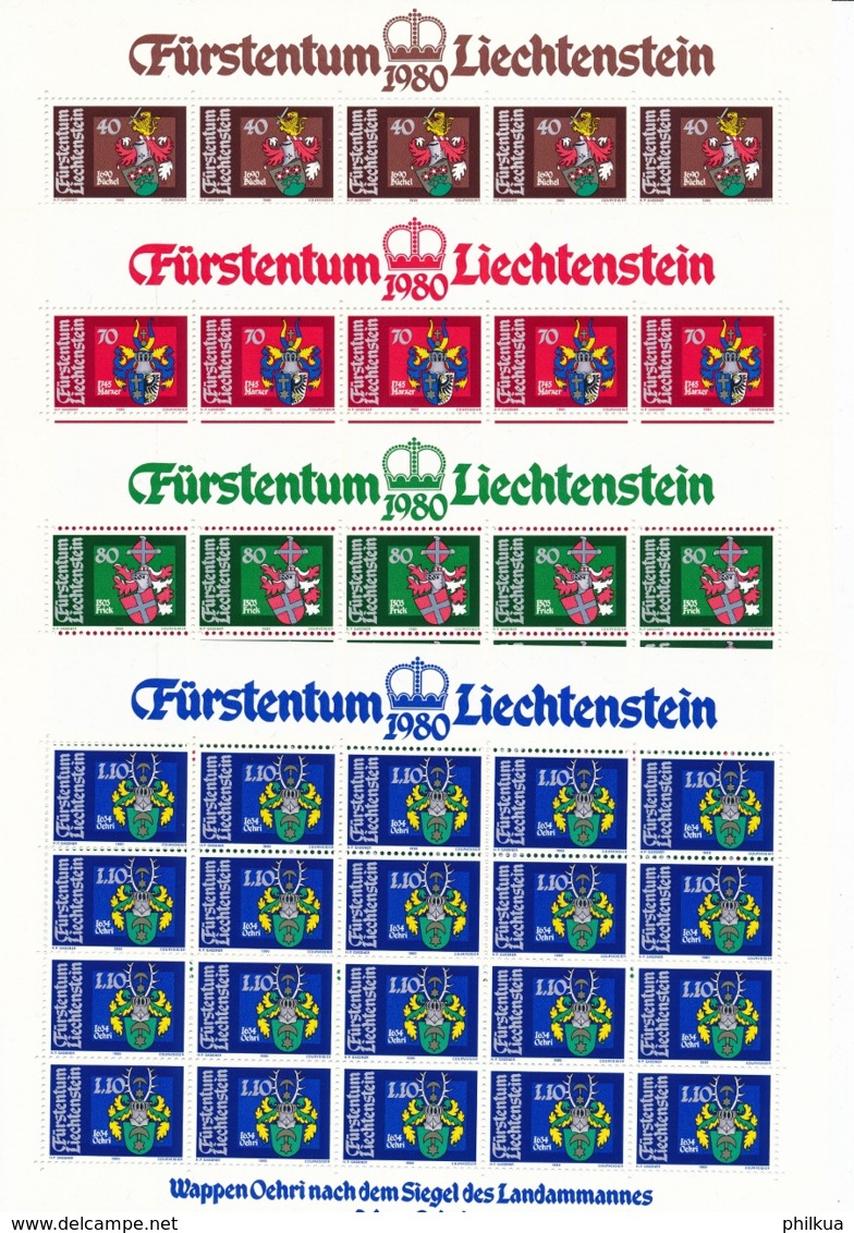 Zumstein 681-684 / Michel 743-746 Bogen-Serie Einwandfrei Postfrisch/** - Blocchi & Fogli