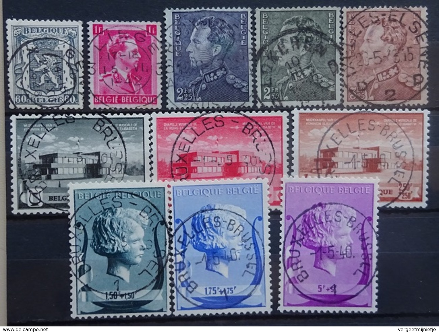 BELGIE  1940   Nr. 527 - 31 /  532 - 37        Gestempeld   CW  16,50 - Oblitérés