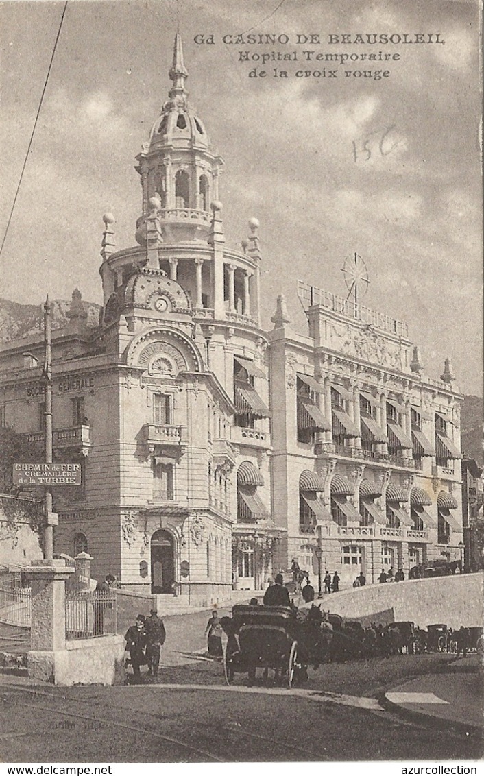 HOPITAL TEMPORAIRE CROIX ROUGE . BEAUSOLEIL - Autres & Non Classés