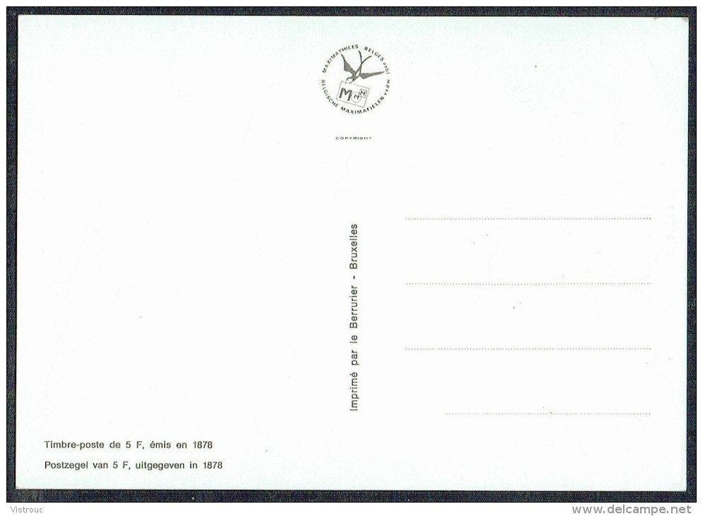 COB N° 1890  Sur  1 Carte Max. -  Journée Du Timbre - SM Léopold II - Oblit: " LAUWE - 15/4/1978 ". - 1961-1970