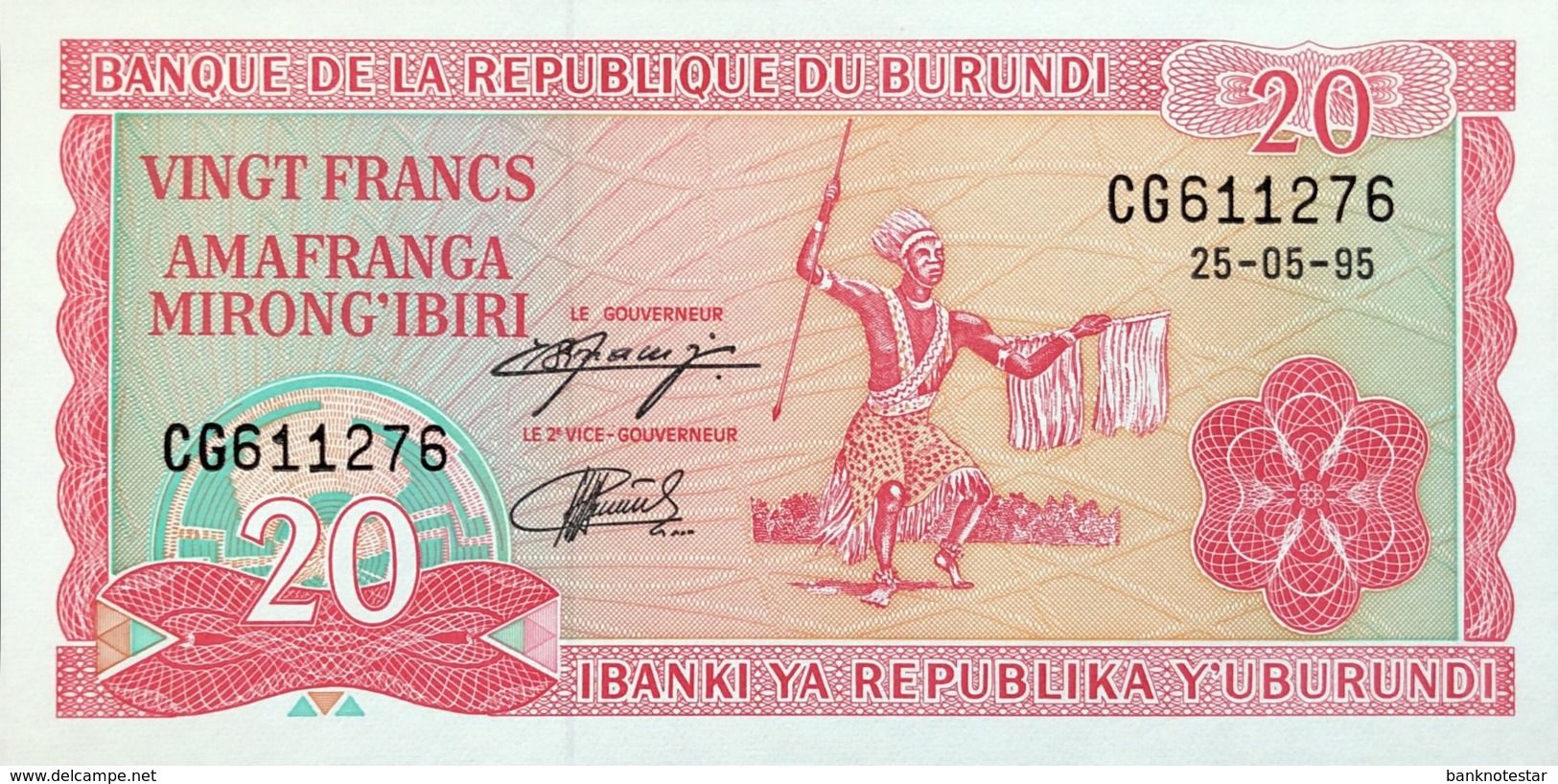 Burundi 10 Francs, P-27c (25.5.1995) - UNC - Burundi