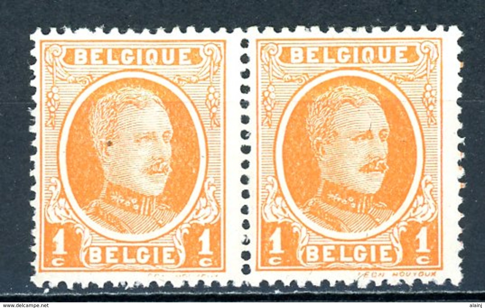 BE   190 - Cu2    XX    ---   En Paire  --  Absence Partielle De Signature Sur Les Deux Timbres - Andere & Zonder Classificatie