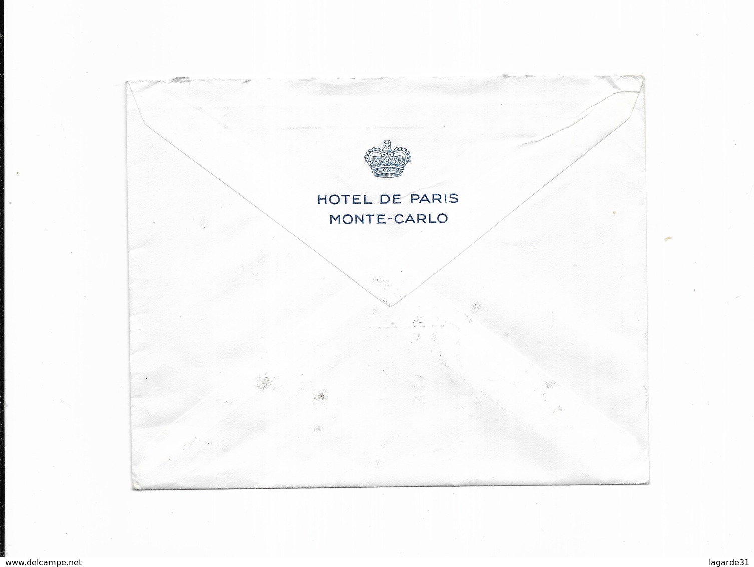 1955 HOTEL DE PARIS MONTE CARLO  Flamme Couronne Du Blason Mediterranée - Poststempel