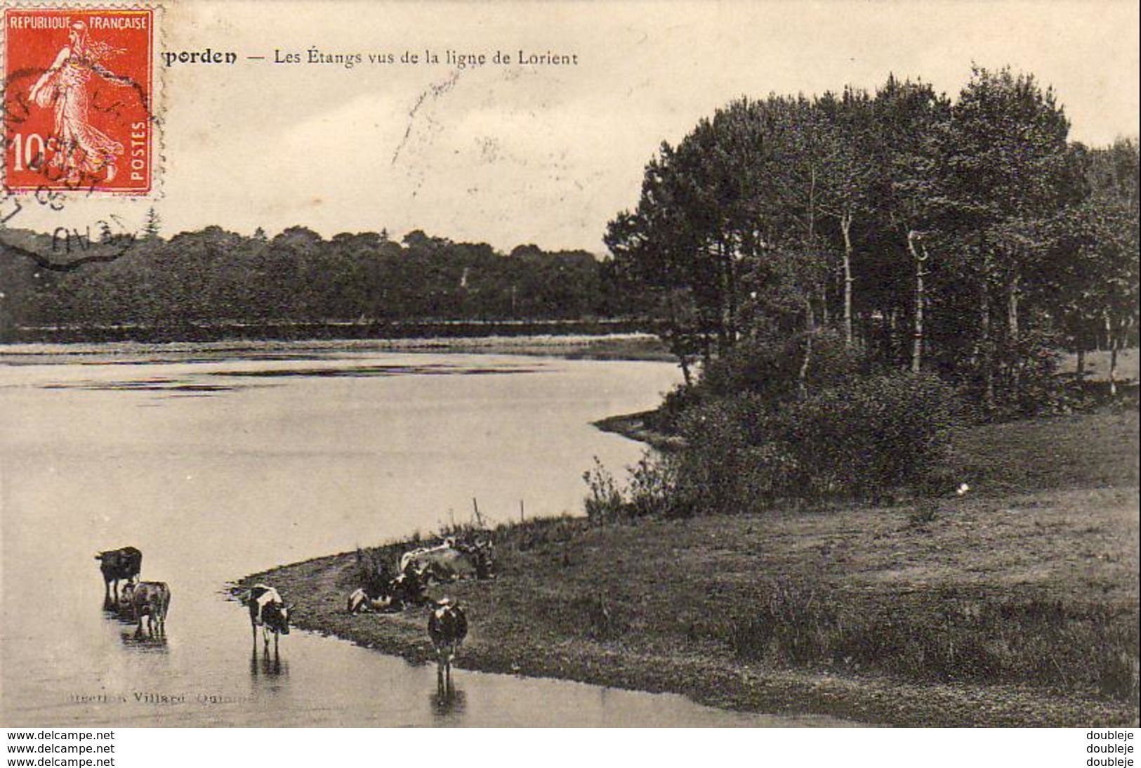 D29  ROSPORDEN  Les Etangs Vus De La Ligne De Lorient  ..... - Otros & Sin Clasificación