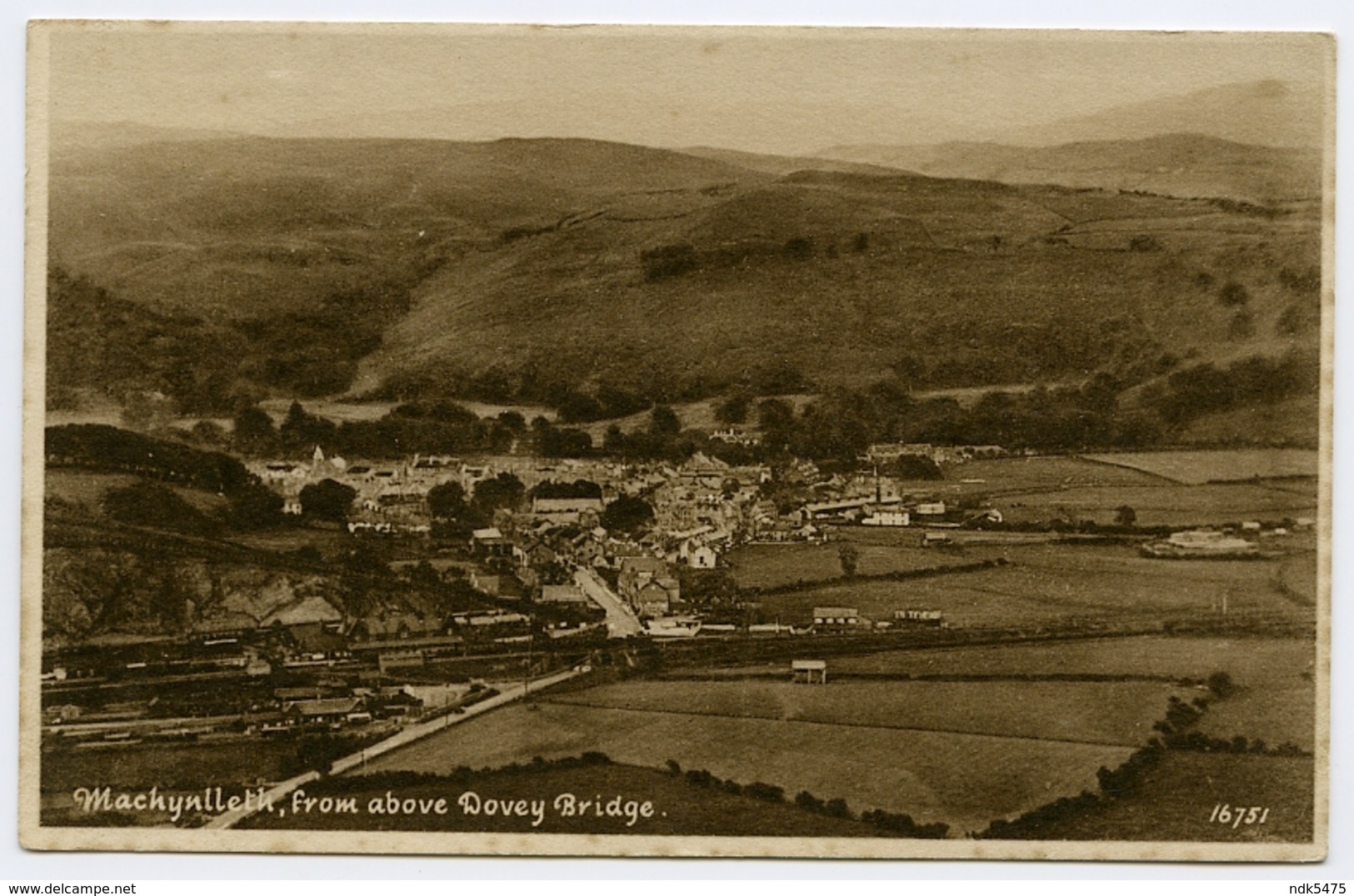 MACHYNLLETH : FROM ABOVE DOVEY BRIDGE (RAILWAY STATION) - Montgomeryshire