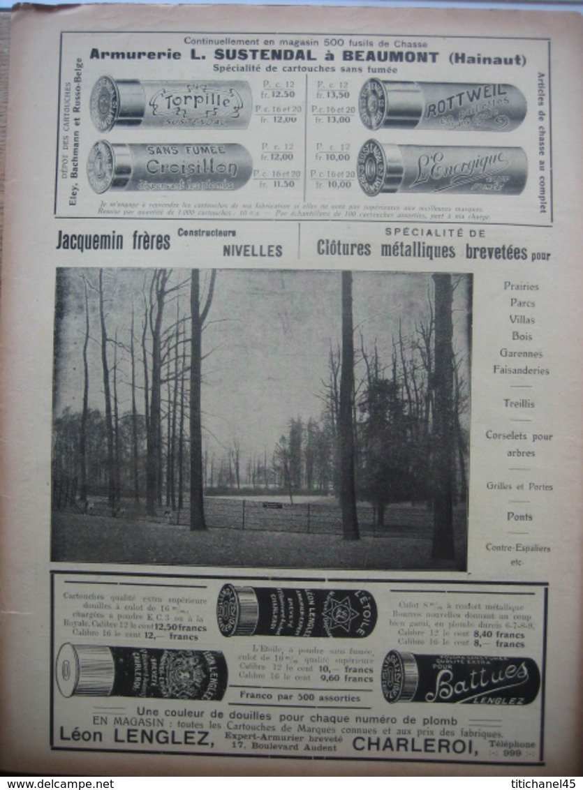 JOURNAL DES CHASSEURS ET DES GARDES 1914 N°74 -32 Pages Richement Illustrées : Armes - Cartouches ... - Autres & Non Classés