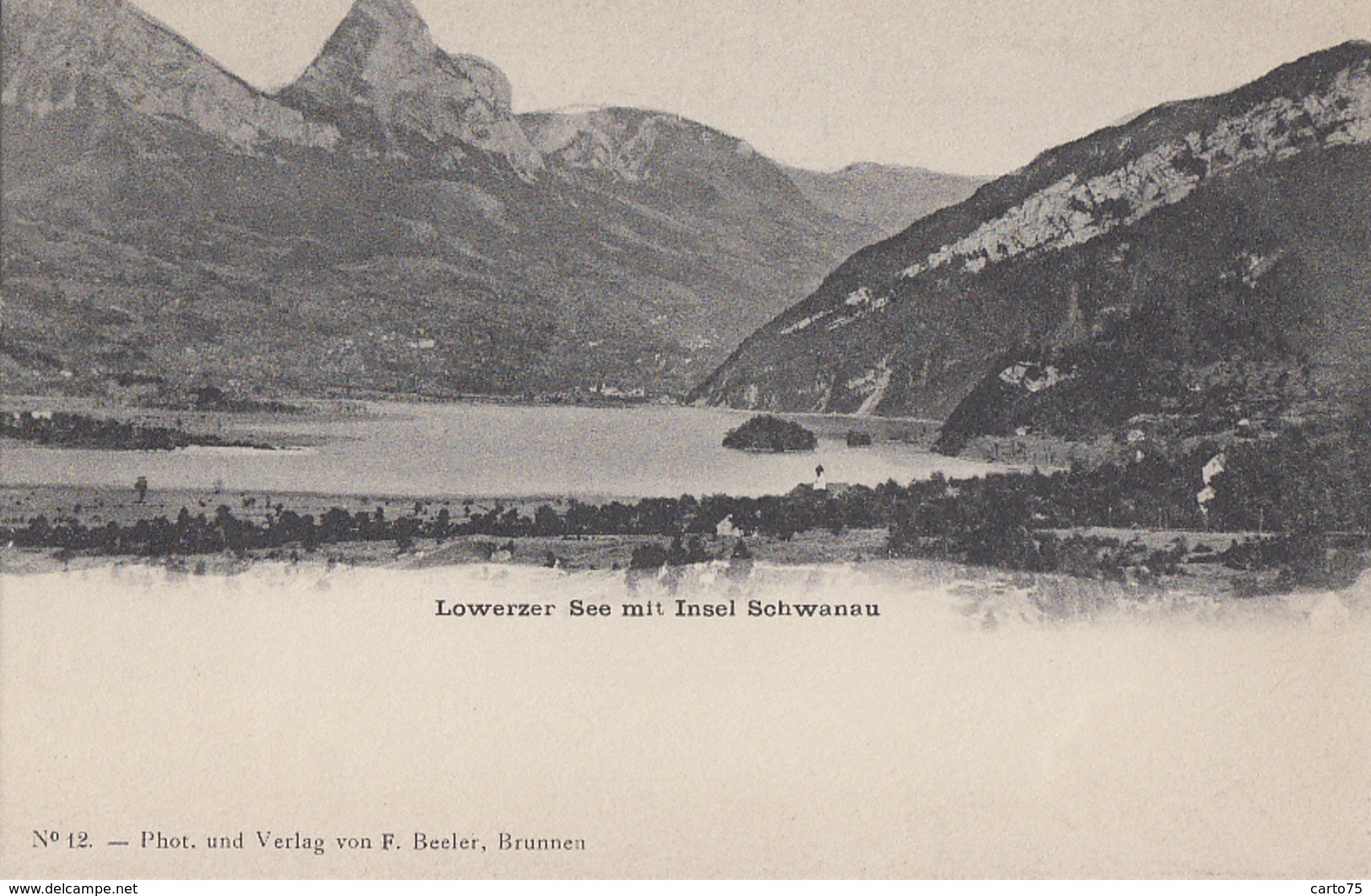 Suisse - Lac De Lauerz  - Lauerzersee - Lowerzer See Mit Insel Schwanau - Lauerz