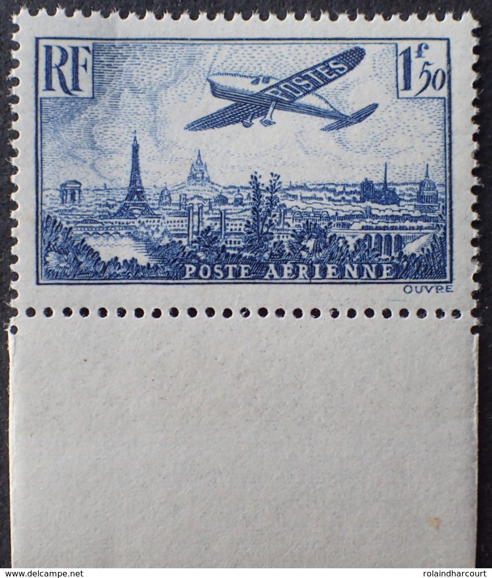 R1615/1481 - 1936 - POSTE AERIENNE - AVION SURVOLANT PARIS - N°9 NEUF** BdF - 1927-1959 Ungebraucht