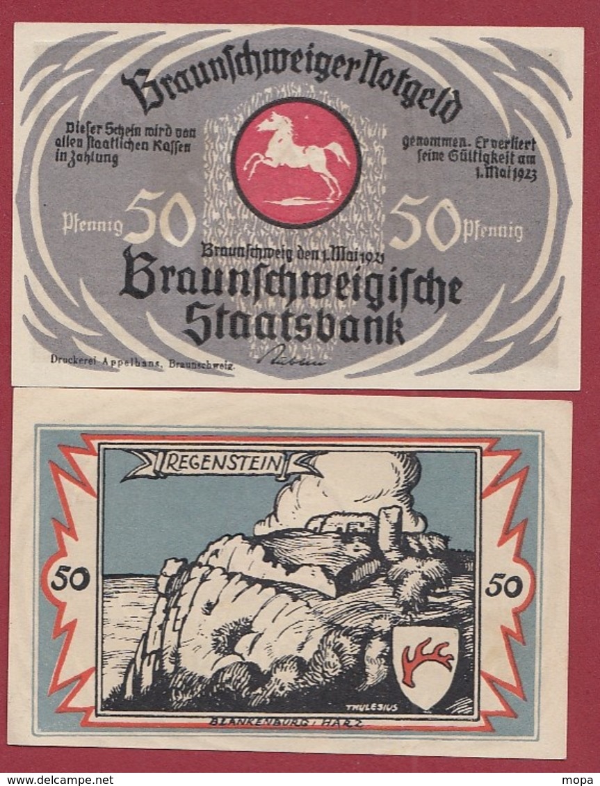 Allemagne 50 Pfenning Stadt Braunschweiger  Dans L 'état N °5511 - Collections