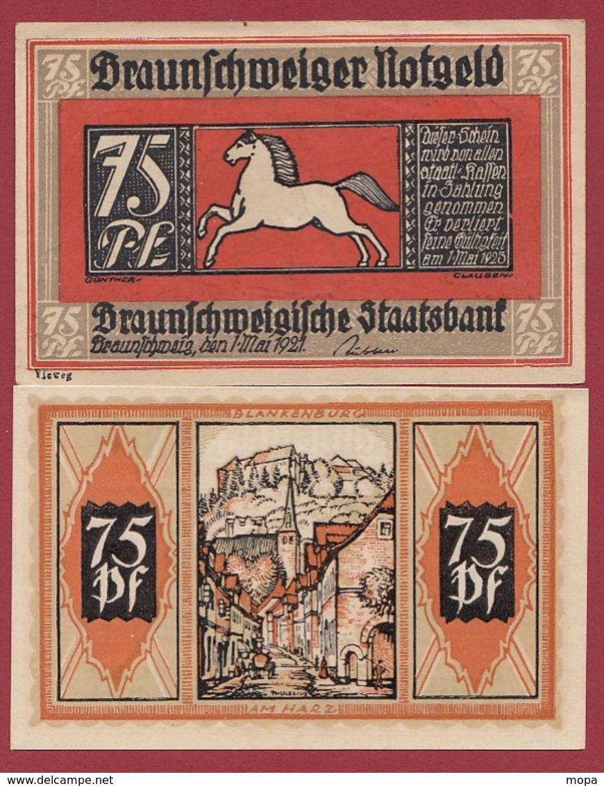 Allemagne 75 Pfenning Stadt Braunschweiger  Dans L 'état N °5512 - Collections