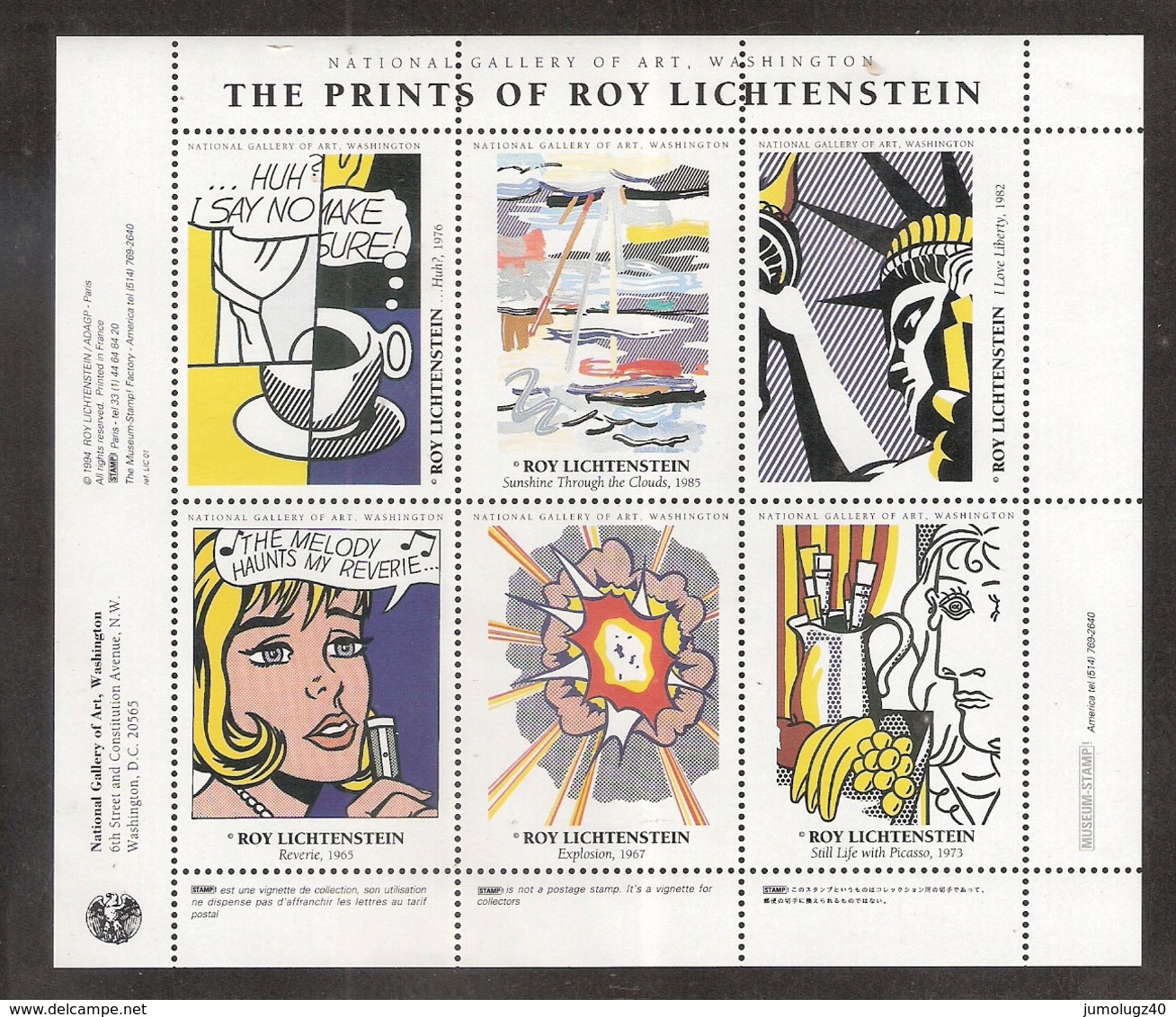 Vignettes The Prints Of Roy Lichtenstein - Blocs & Carnets